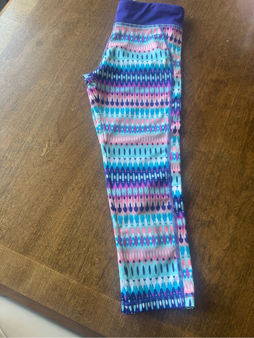 Gymboree Purple, Aqua & Pink Patterned Girls' Leggings